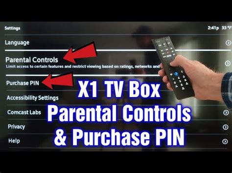 how to set up purchase pin on xfinity